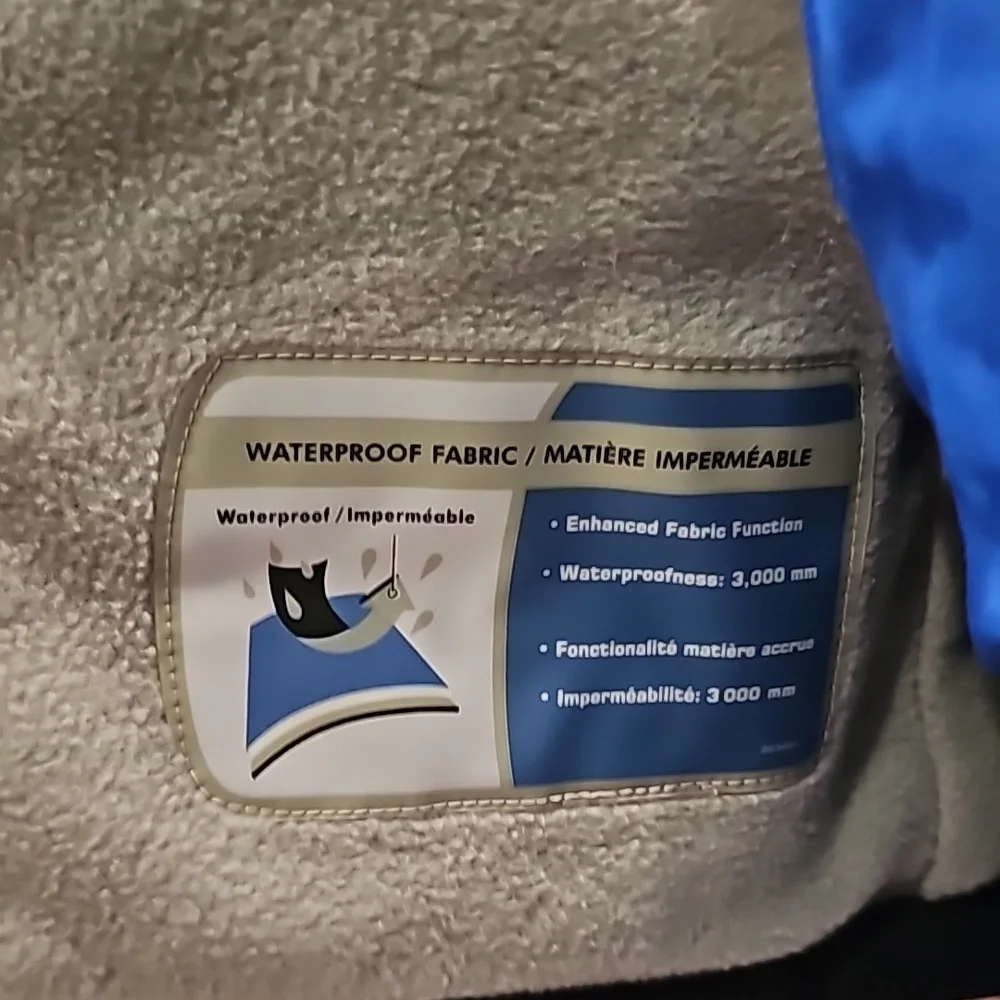 F Columbia 2 Piece Snow Suit Boy's infant Fleece Lined Blue Size 6 Months - Picture 7 of 7